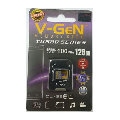 Micro SD VGEN 128GB Clas 10 Turbo Adaptor